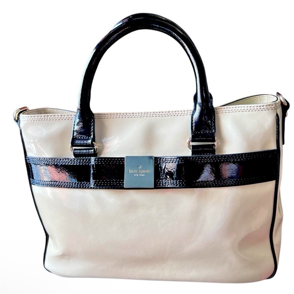 Kate Spade Black and Cream Satchel
